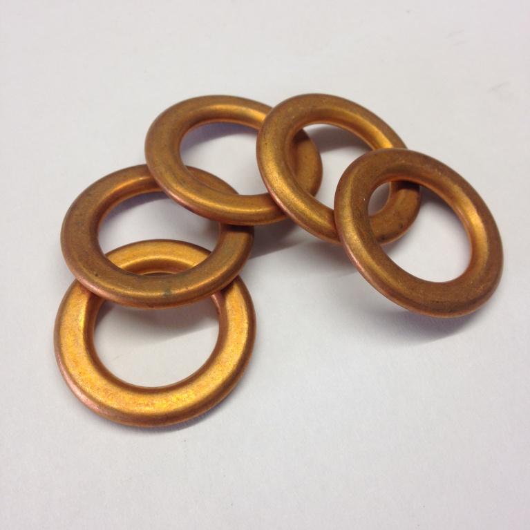 Compressible Copper Washer 25.5mm x 19mm x 3mm