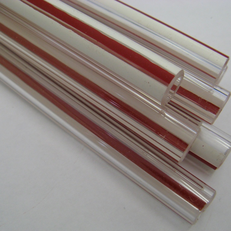 Red Striped Gauge Glass 13 x 3/8