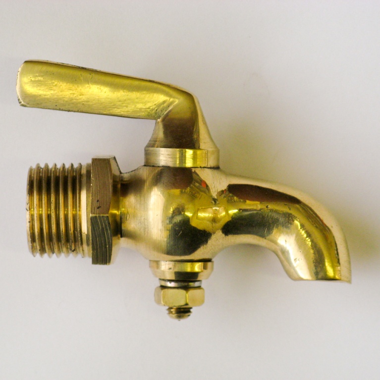 Cocks 0083 1/2" Round Barrel Bent Nose Brass