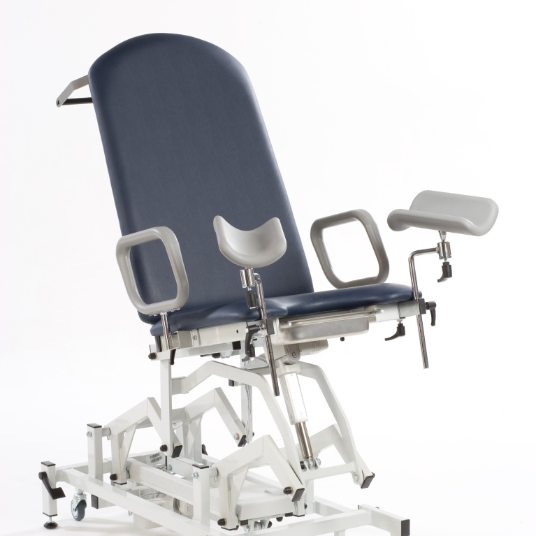Medicare Gynaecology Couch Hydraulic with Manual Backrest and Leg Supports